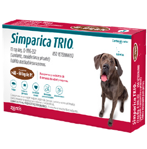 Simparica TRIO 72 mg 40.1 - 60 kg 1 tableta